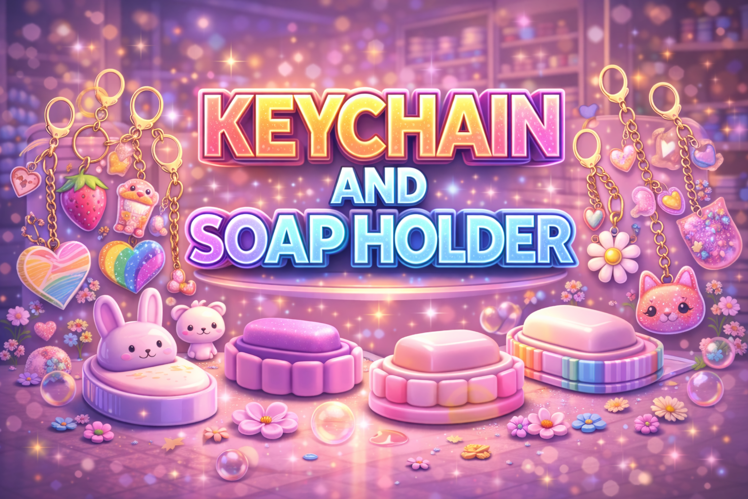 KEYCHAIN - SOAP HOLDER
