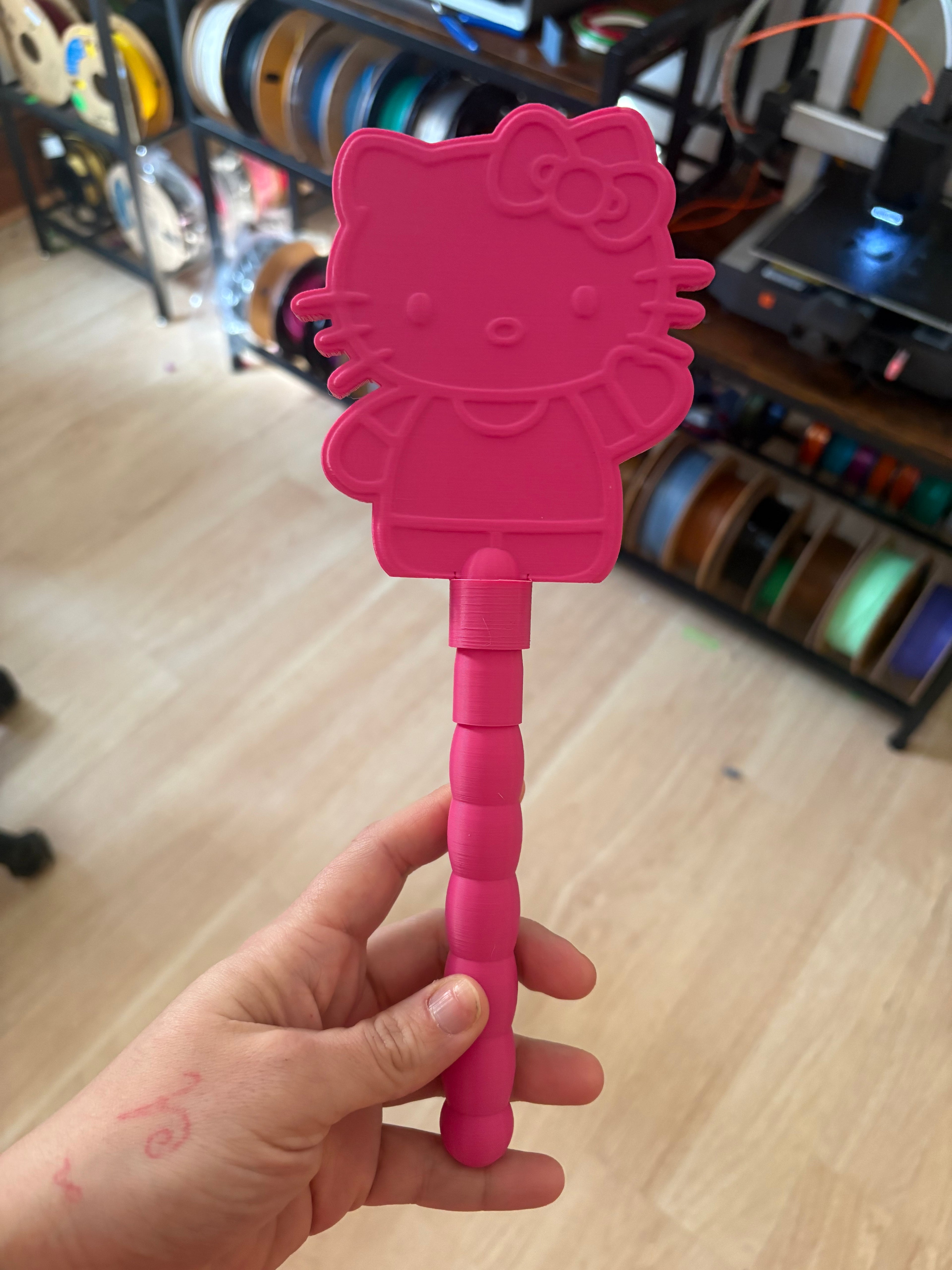 Hello Kitty Tap to Pay Contactless Magic Wand | Credit Card Holder 3d Printed