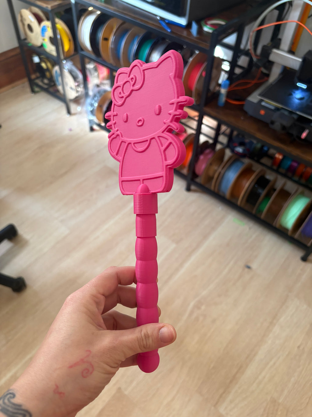 Hello Kitty Tap to Pay Contactless Magic Wand | Credit Card Holder 3d Printed
