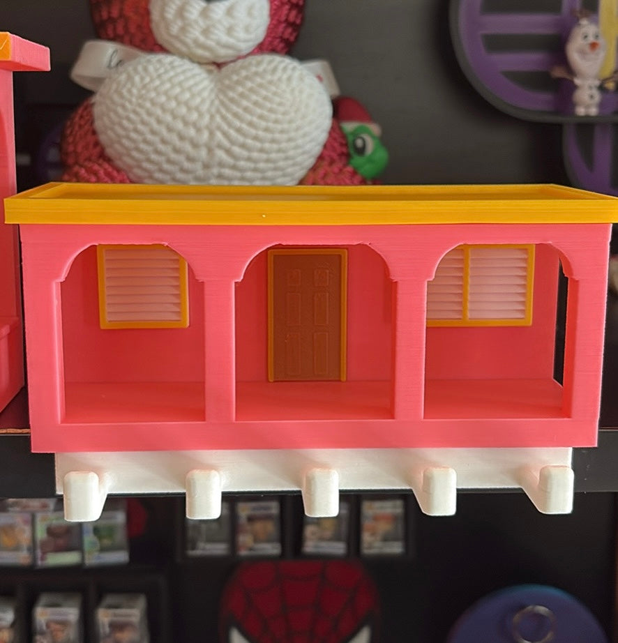 La Casita Bad Bunny Inspired 3D Printed Key Holder | Colorful Home Decor