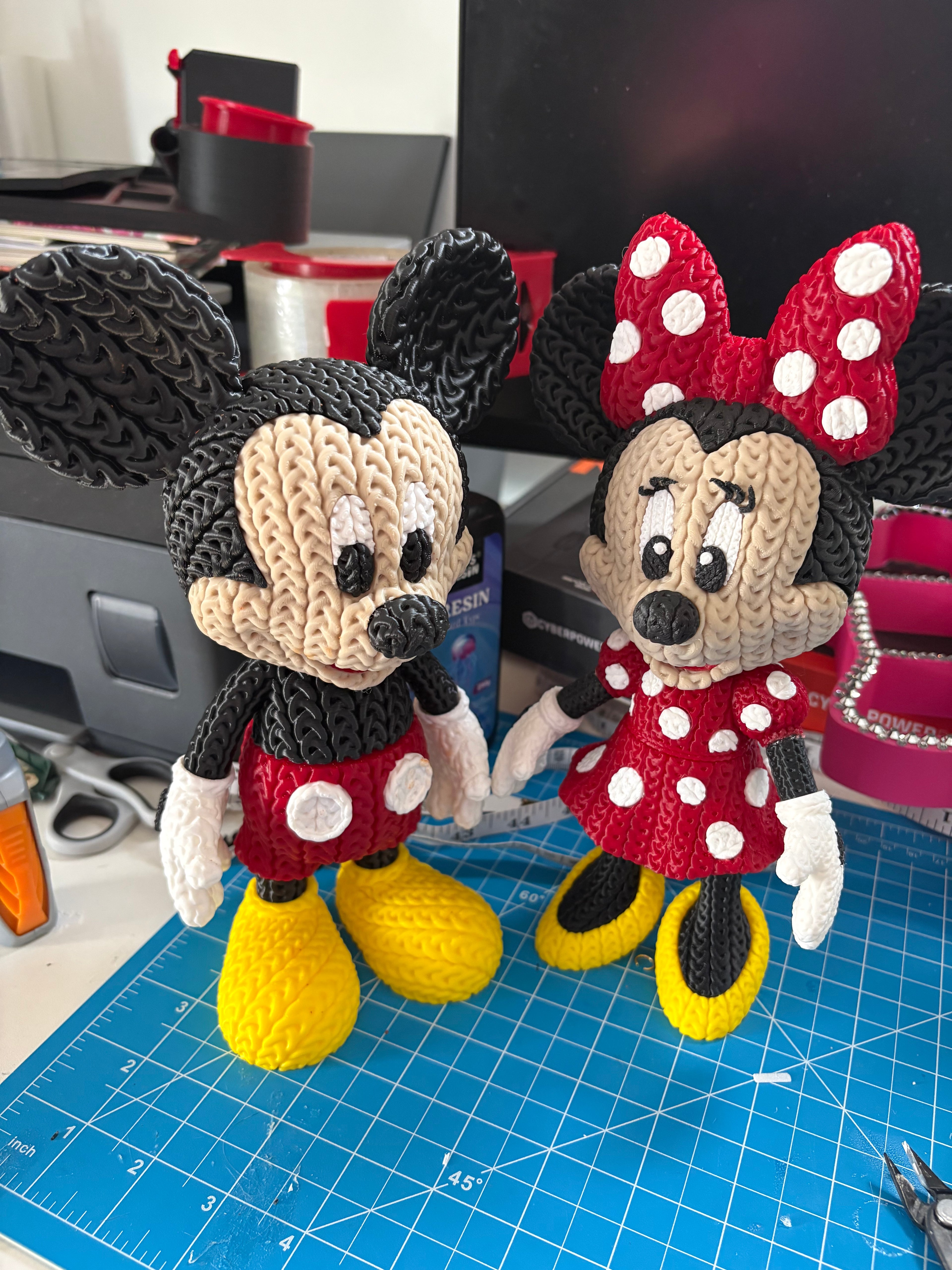 Mickey & Minnie 3D print
