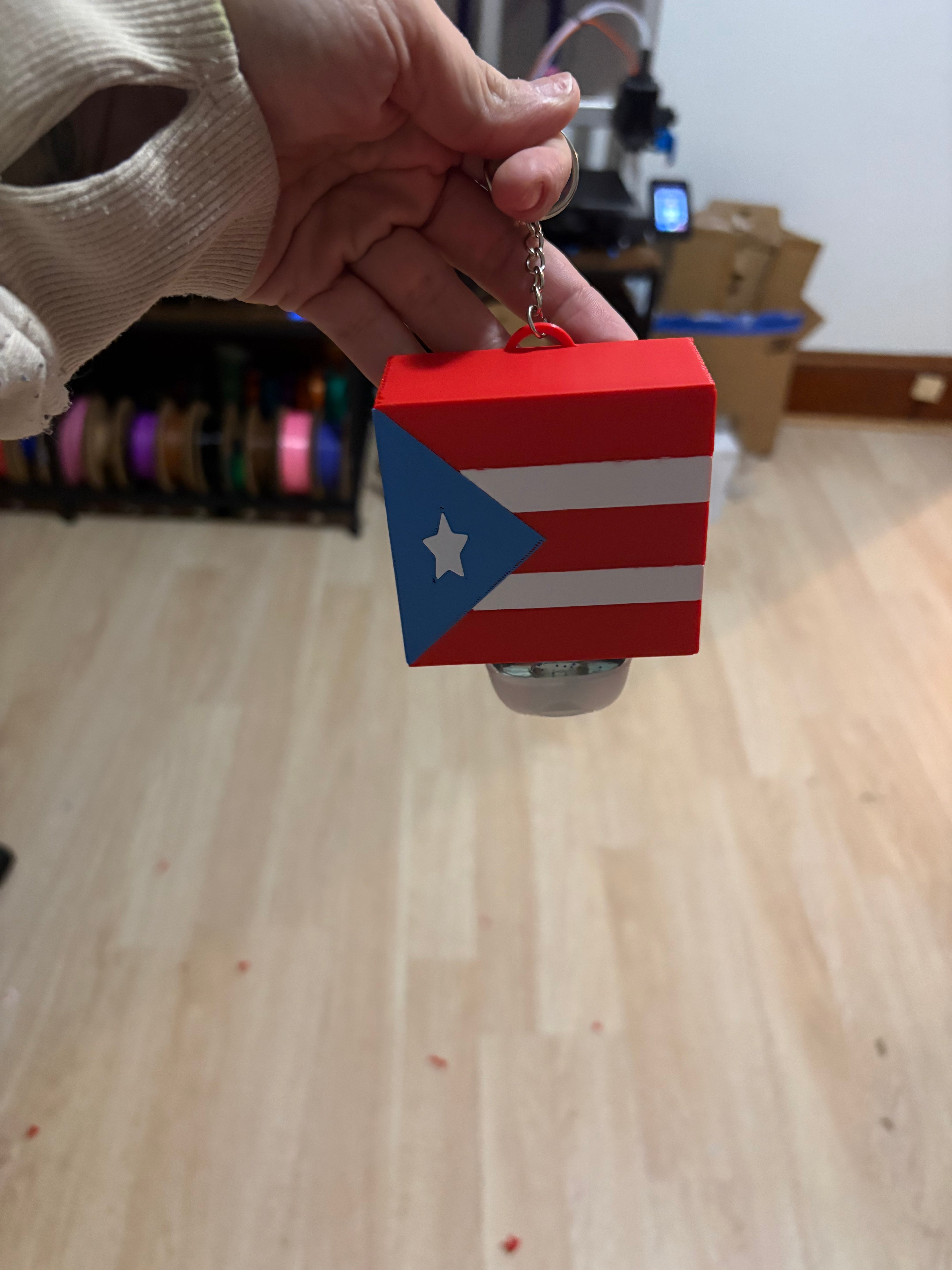 Puerto Rico Pocket Bac  holder Only (3D Printed)