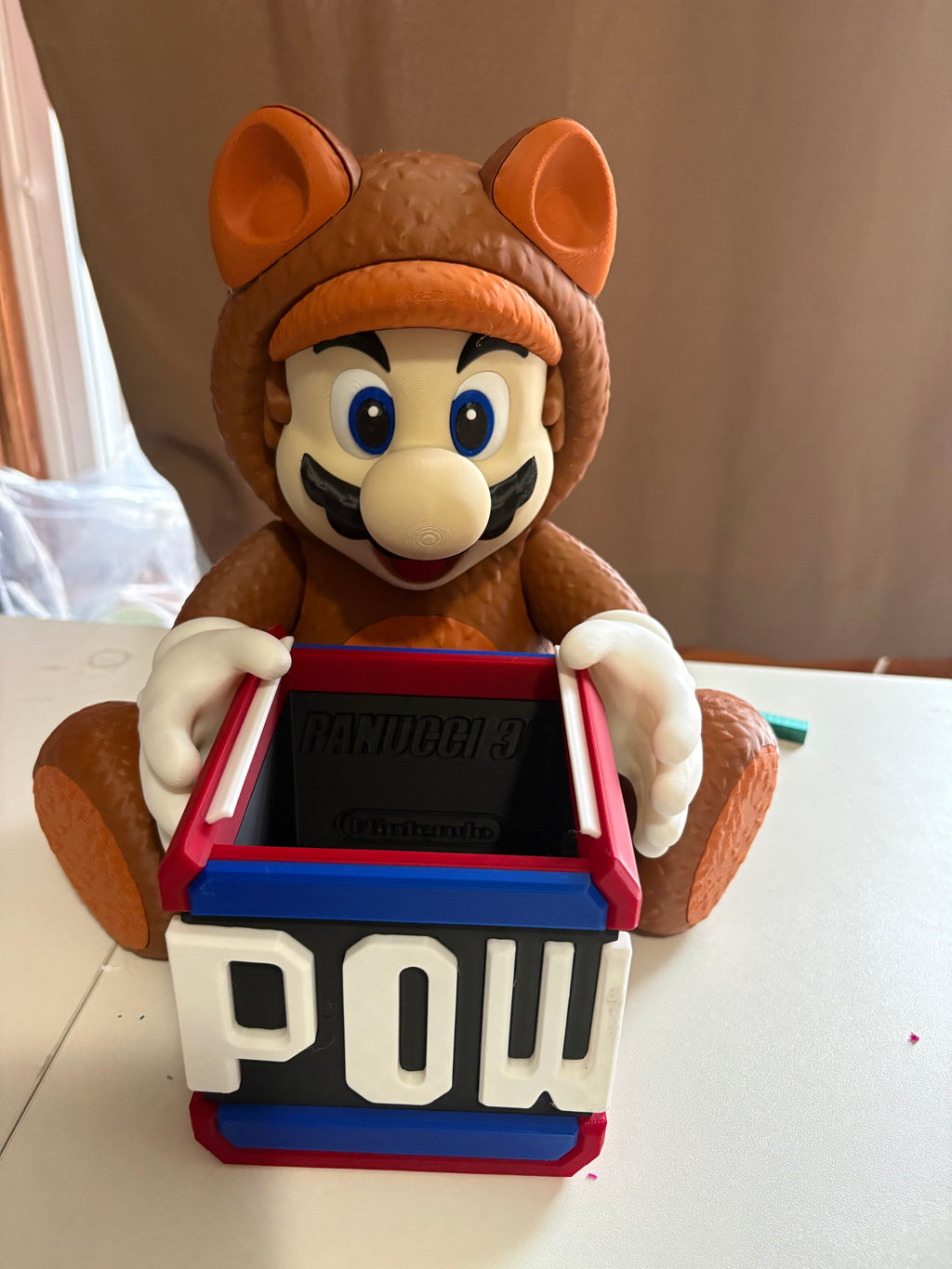 Super Mario Tanooki  Bucket (3D Printed)