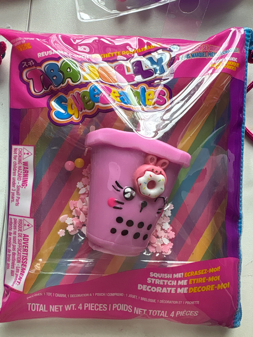 Taba Jelly Squeezeables Boba Squishy, Bella Boba Squishi Squeeze Toy USA