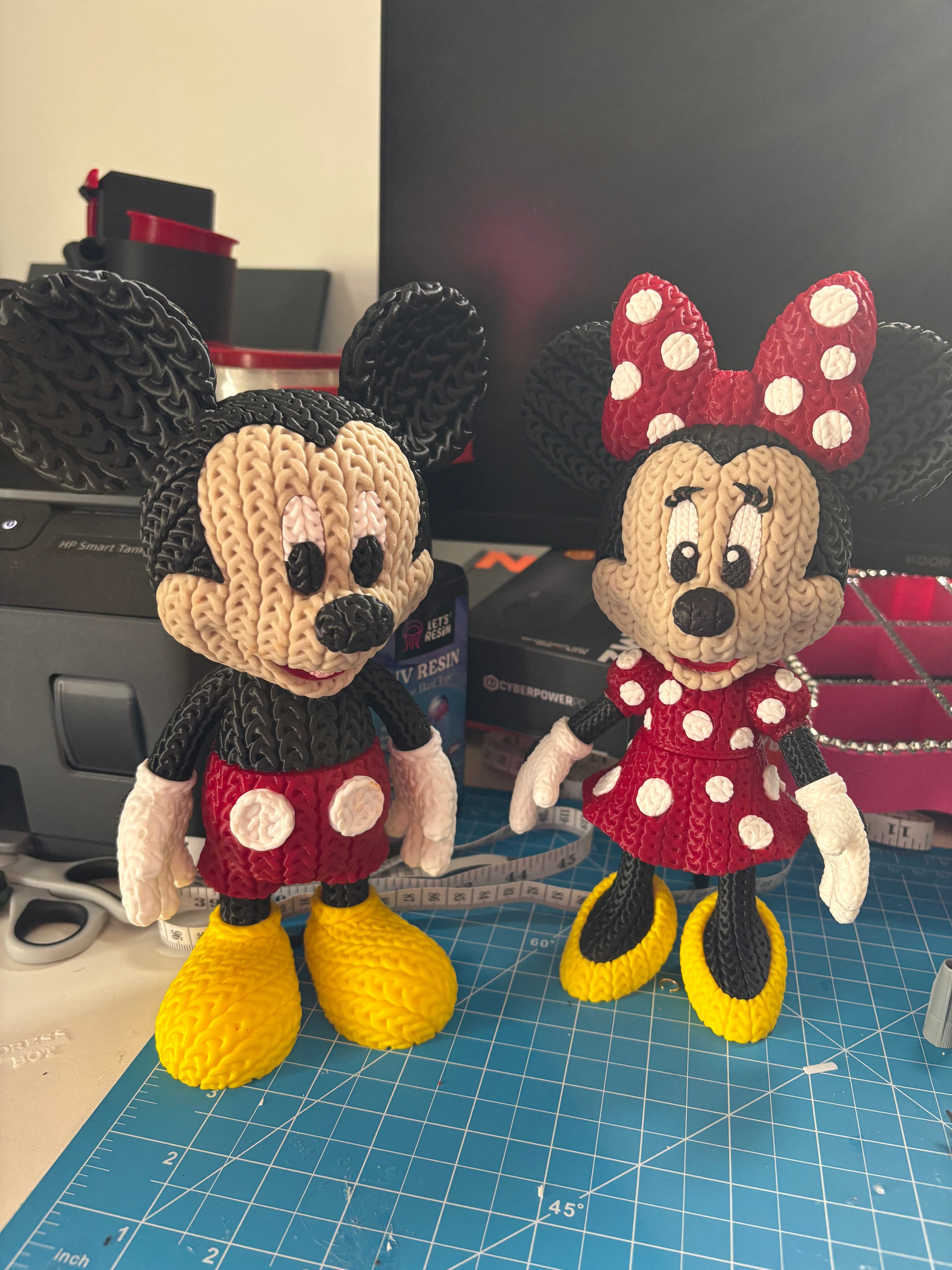 Mickey & Minnie 3D print