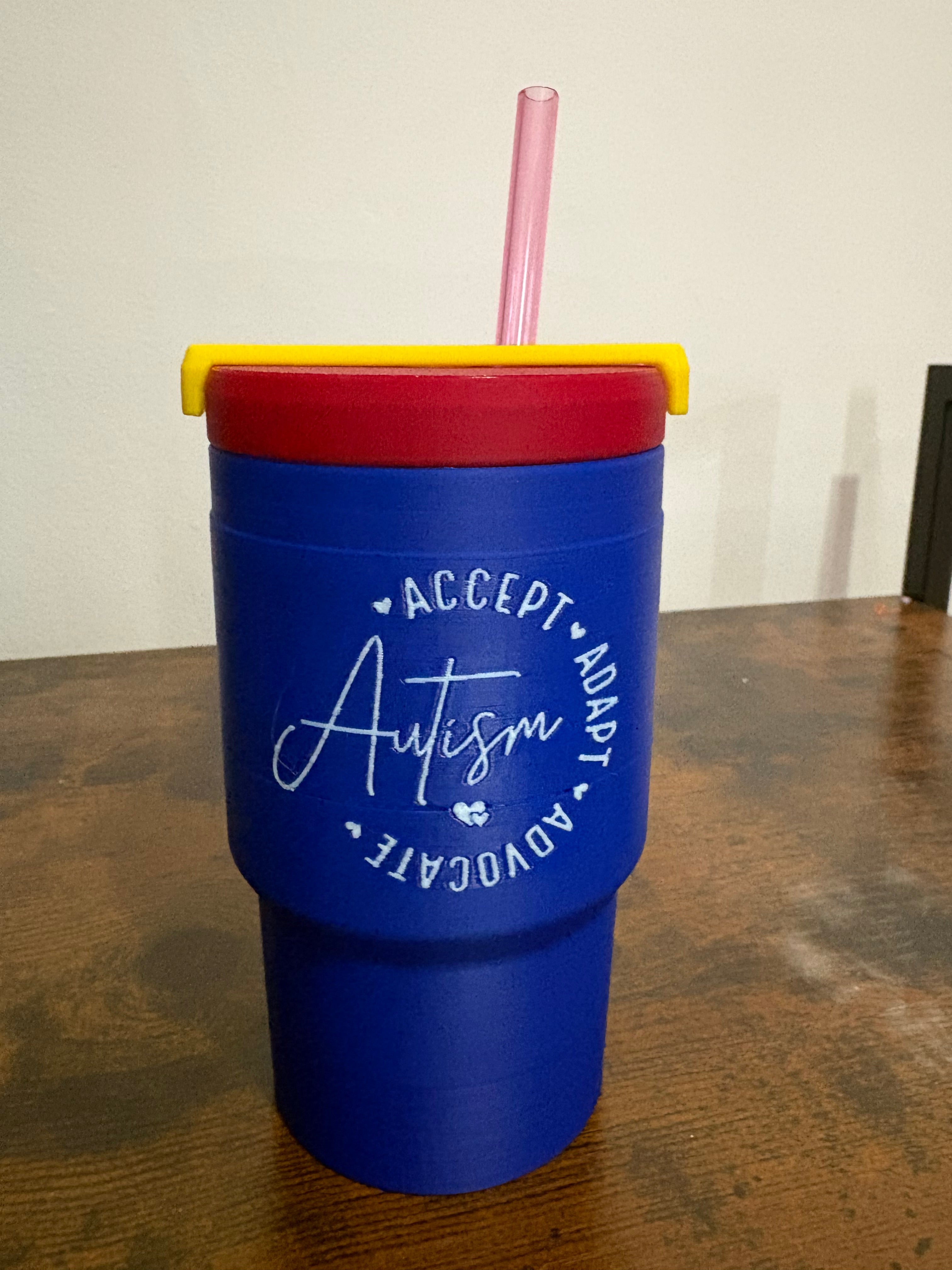 Autism Awareness 3D Printed Can Cooler Holder