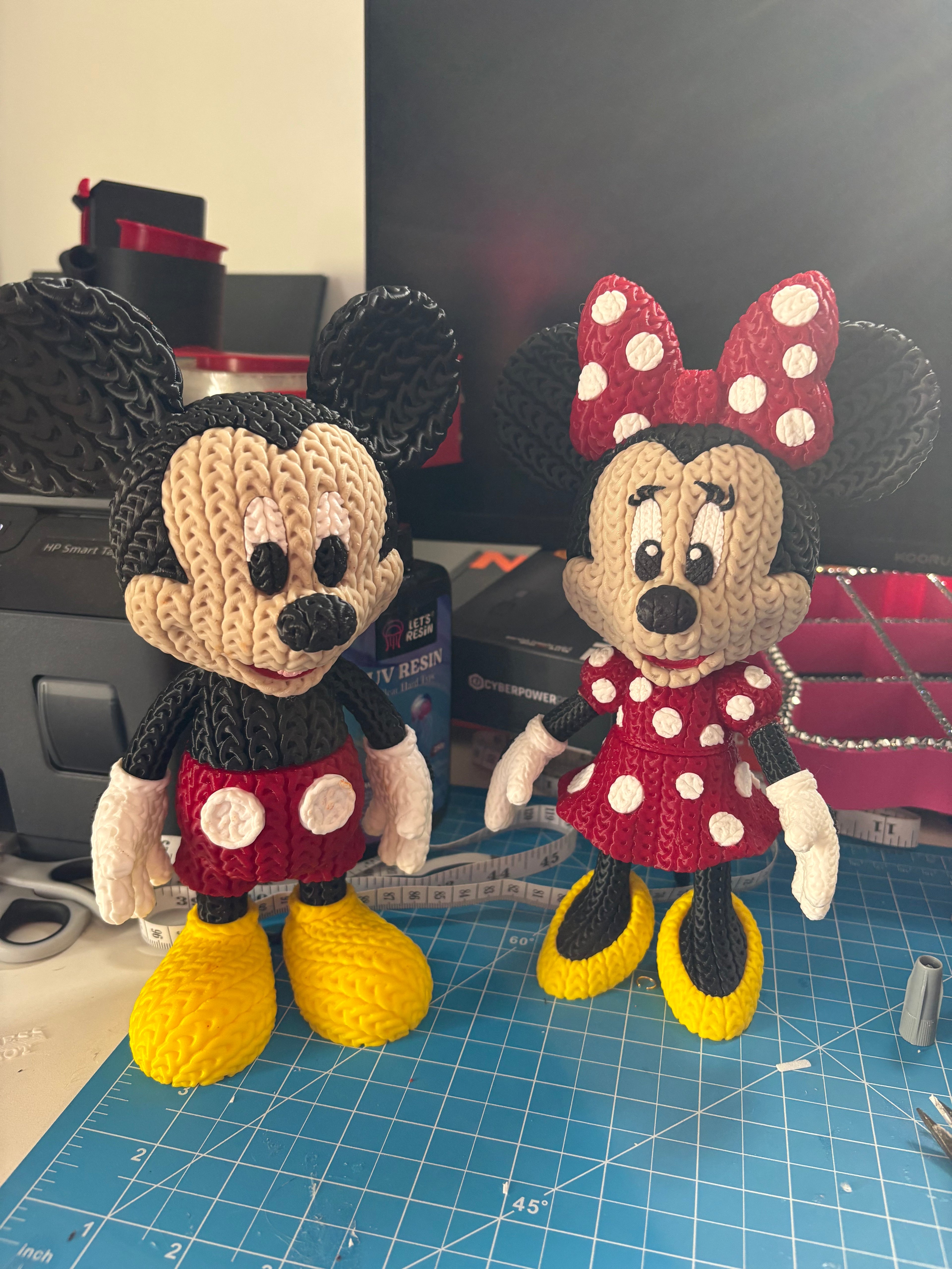 Mickey & Minnie 3D print