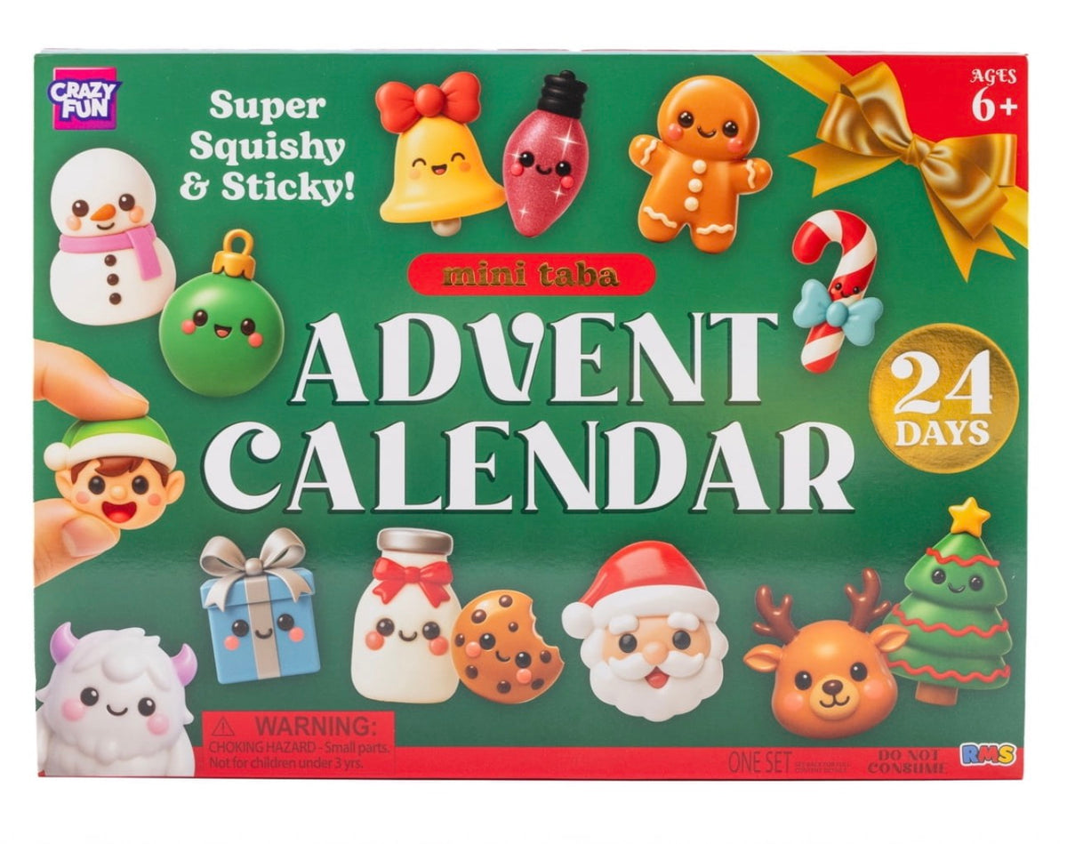 RMS Mini Taba Christmas Advent Calendar – 24 Days Squishy & Sticky Toys