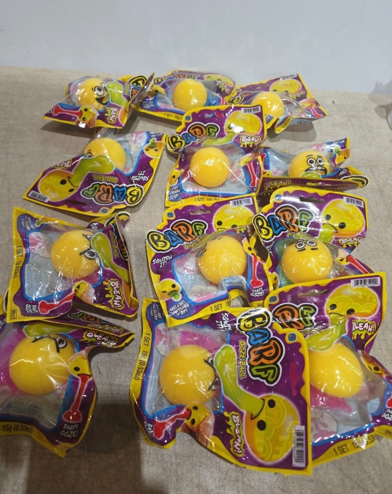 Barf Ooze Ball Squeeze Toy Slime Vomit Stress Ball Kids Funny Gross Toy