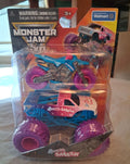 Monster Jam Sparkle Smash Monster Truck and Dirt Bike Vehicle 2-Pack, 1:64 Scale