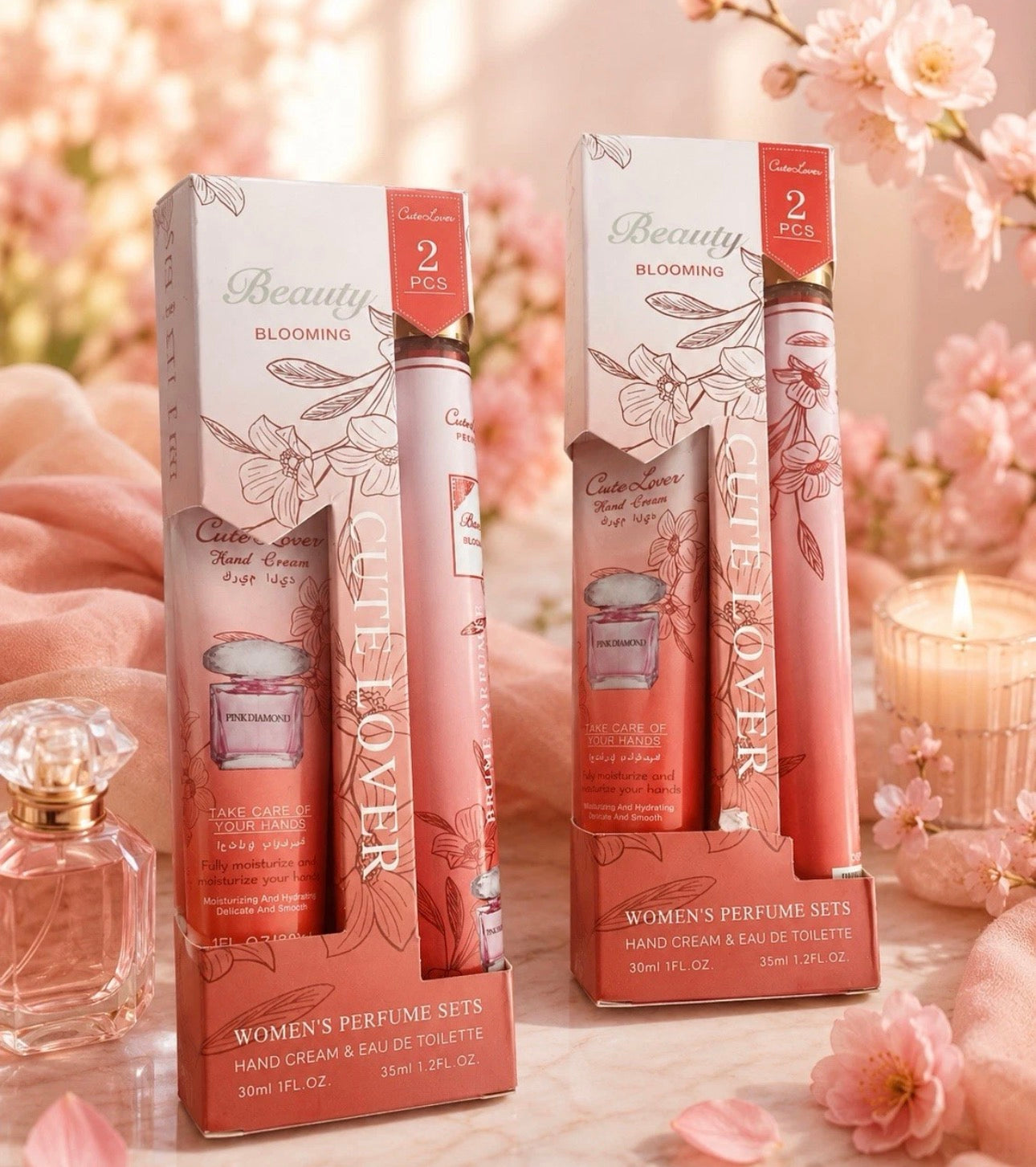 Cute Lover Beauty Blooming Hand Cream & Eau de Toilette Set Travel