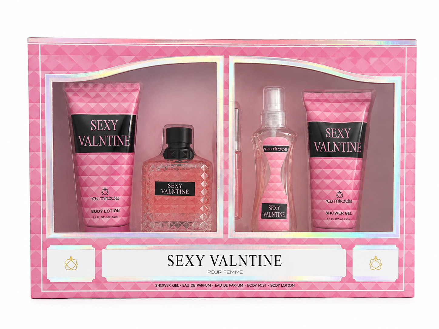 Sexy Valentine Pour Femme 4-Piece Fragrance Gift Set