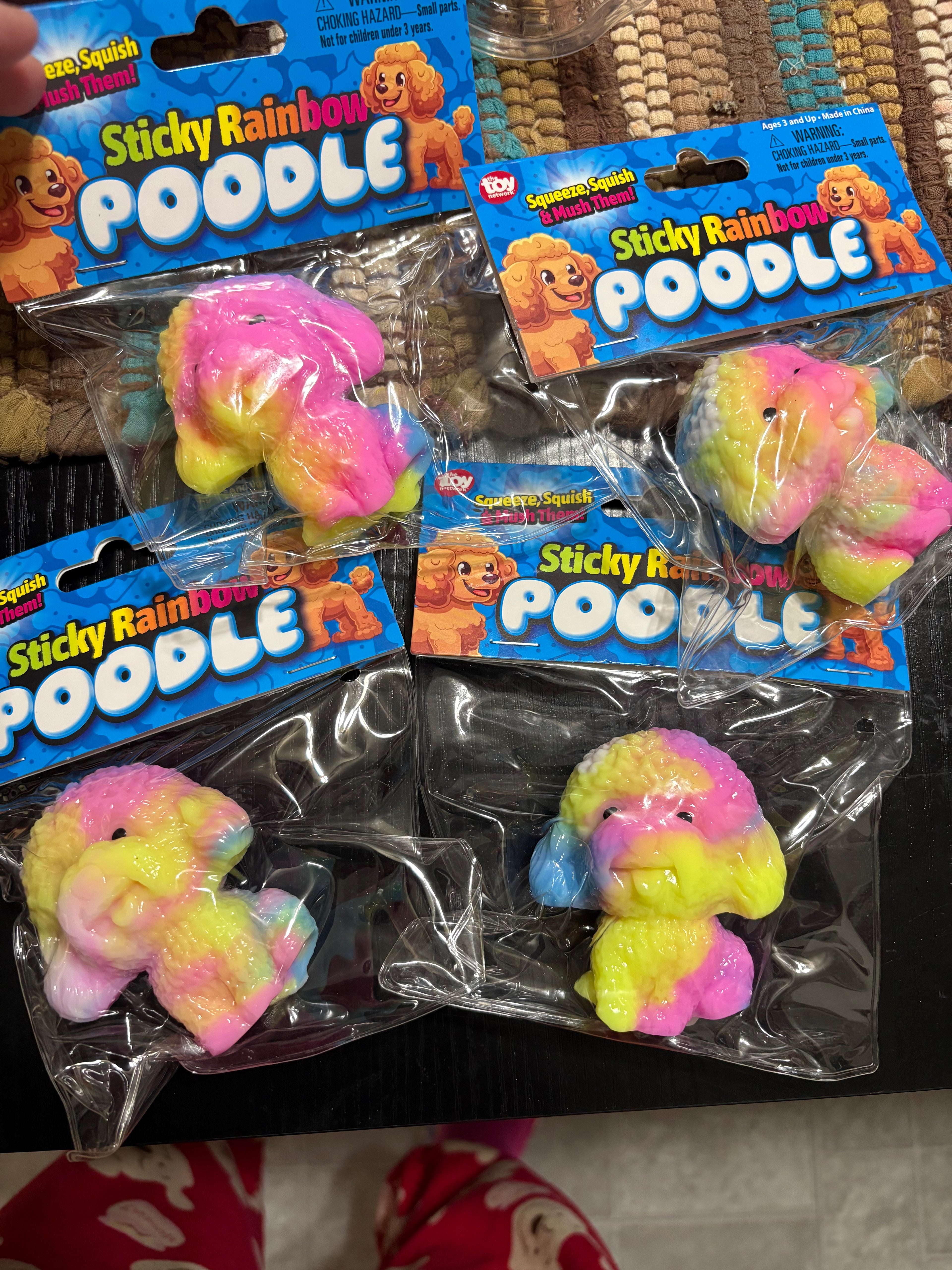 STICKY RAINBOW POODLE SQUISHY THE TOY NETWORK