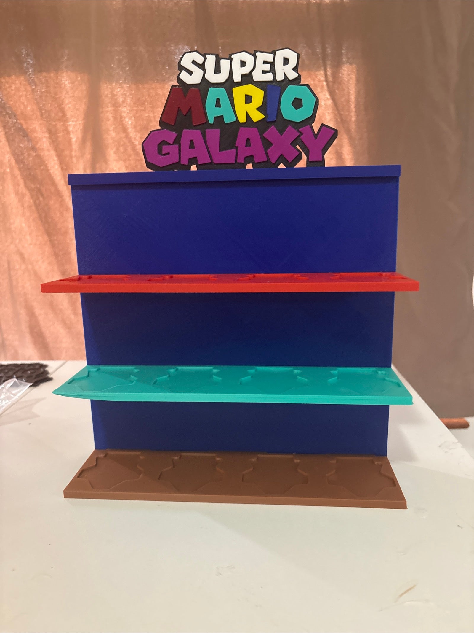Super Mario Galaxy 3D Printed Display Shelf