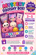 Mystery Squishy Box – 3-5 Surprise Sensory Items