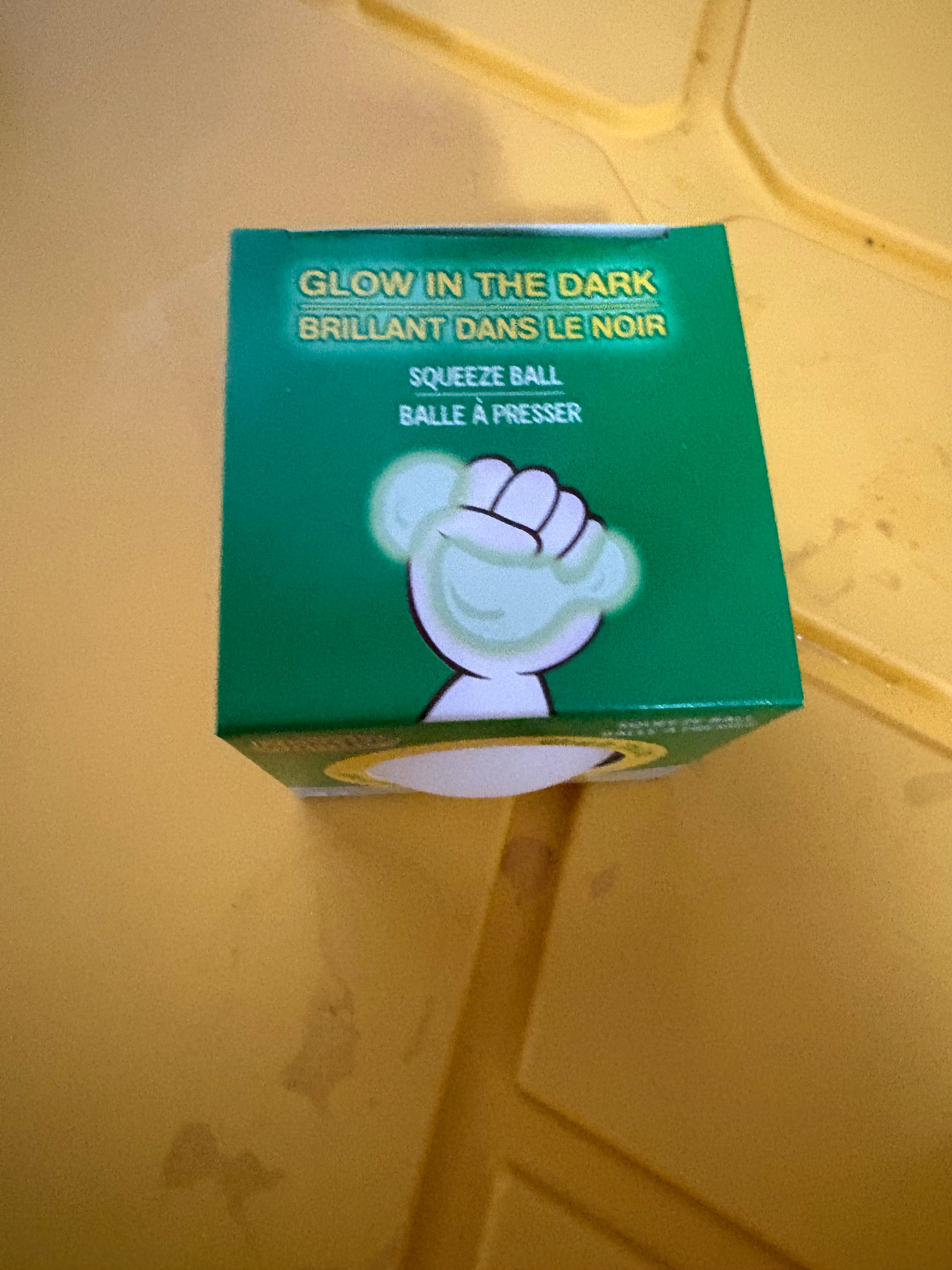 Glow in the dark squishy ball