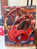 Spider-Man Wireless Bluetooth Over-Ear Headphones – Rechargeable Kids & Adults