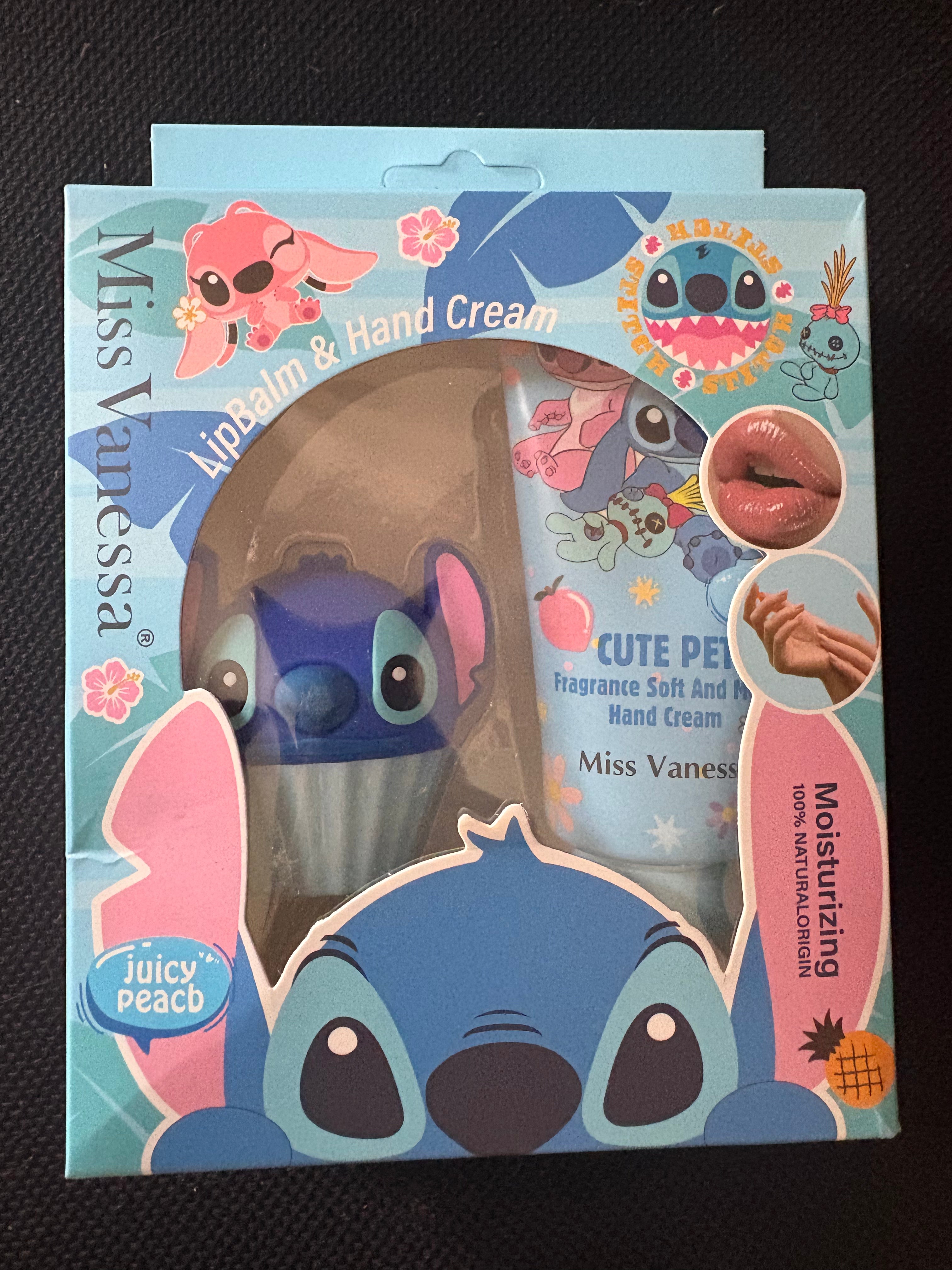 Stitch Lip Balm & Hand Cream Gift Set – Juicy Peach Moisturizing Duo