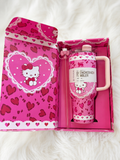 Stanley Pink  Hello Kitty Tumbler 40oz | Straw | Straw Topper | Bag | Gift Box