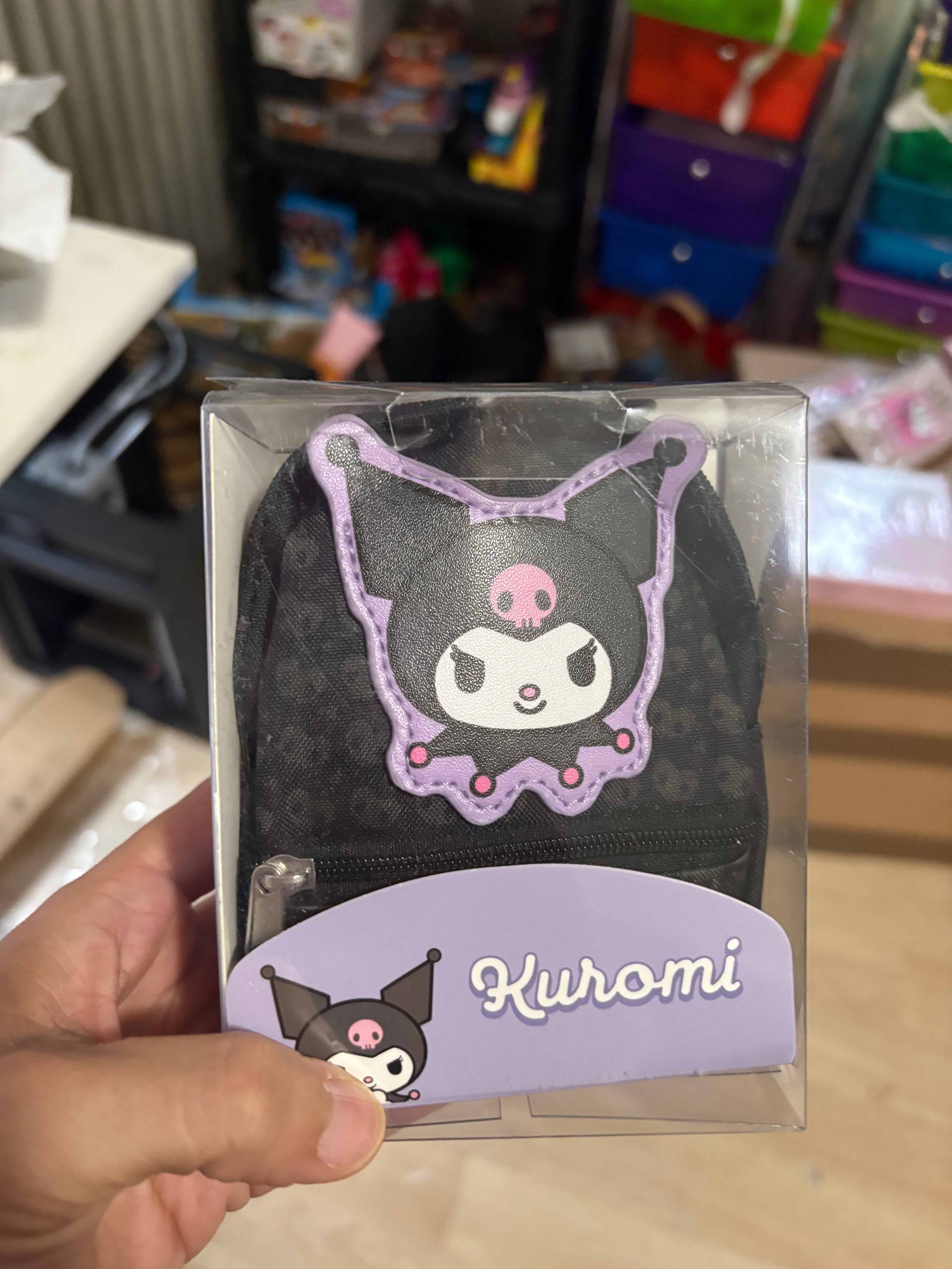 Kuromi Mini Backpack Keychain Coin Purse
